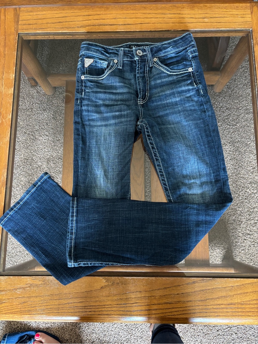 Buckle Kids Dark Blue Washed Jeans